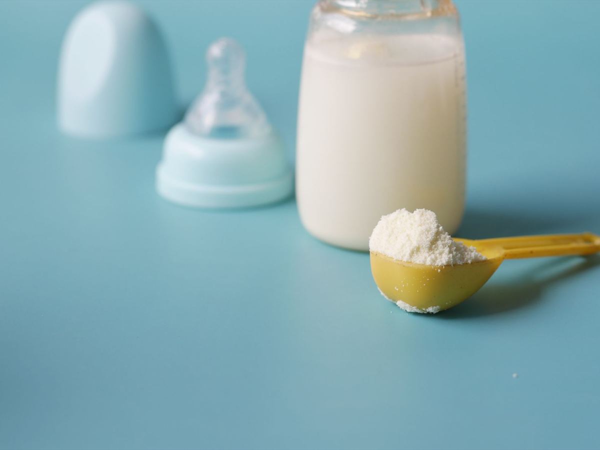 Baby care products on a shelf