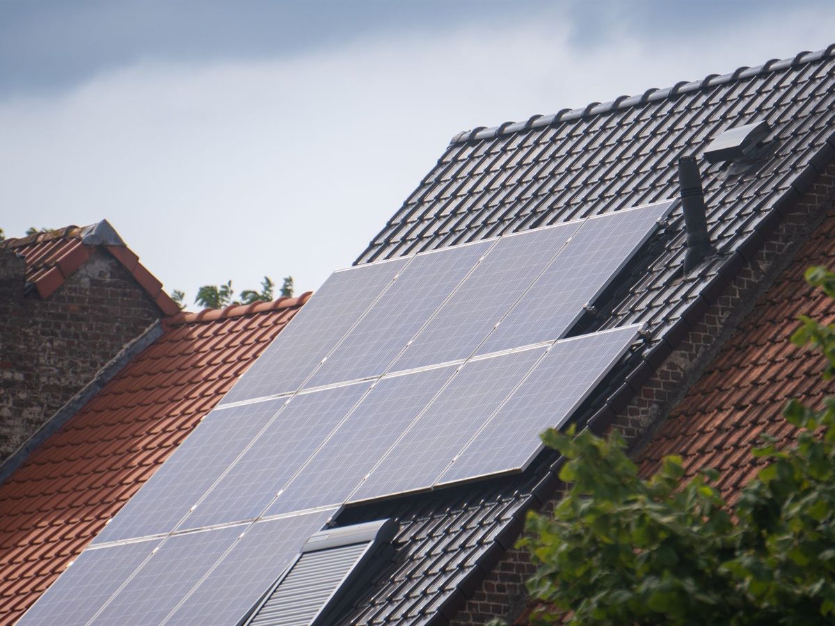 Solar panels installed across a tiled roof in the Western Cape